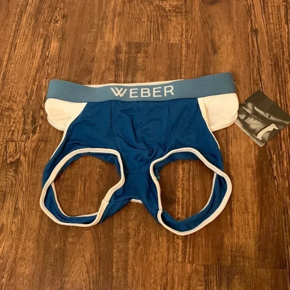Katy Weber Men’s Brief Underwear Pima Cotton Blue Size XS New - Picture 4 of 10